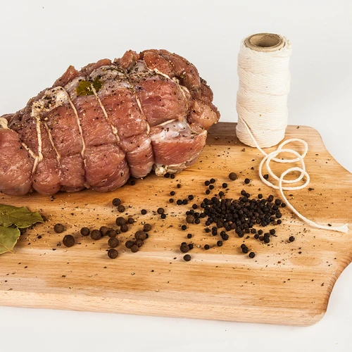 Köttsnören av bomull vit (240°C) 55 m - 5