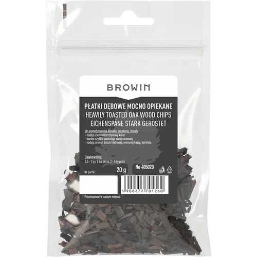 Kraftigt rostade ekflingor, 20g - 2