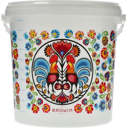 Livsmedelshink GWIOZDA - med lock, 10 L - 2