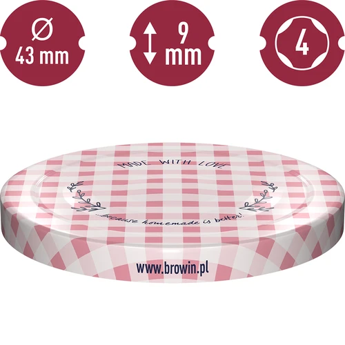 Lock fi 43 rutmönster - 10 st. - 10