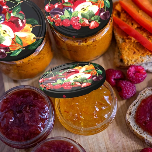 Lock fi 66/4 frukter på svart bakgrund - 10 st. - 5