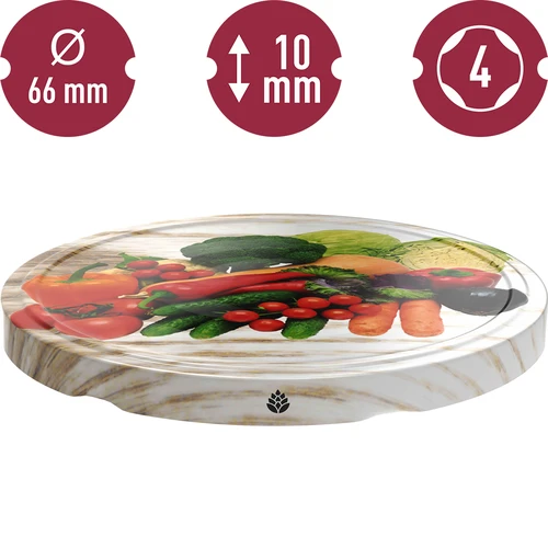 Lock fi 66/4 grönsaker på vit bakgrund - 10 st. - 3