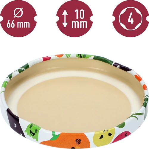 Lock fi 66/4 grönsaksansikten - 10 st. - 4