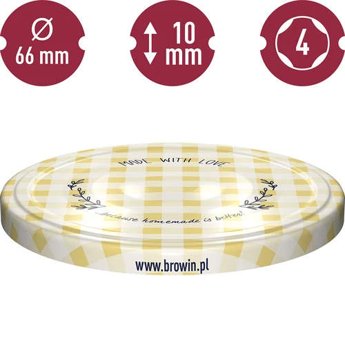 Lock fi 66 rutmönster - 10 st. - 10