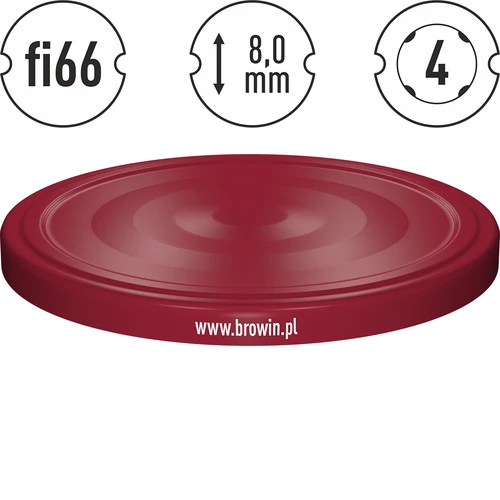 Lock fi 66 vinröd - 10 st. - 4