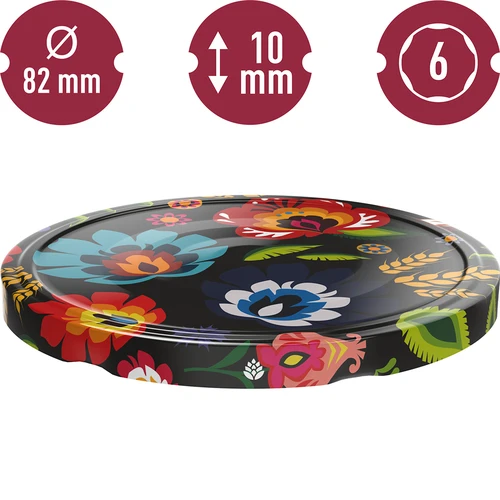 Lock fi 82/6 Folk svart - 10 st. - 3