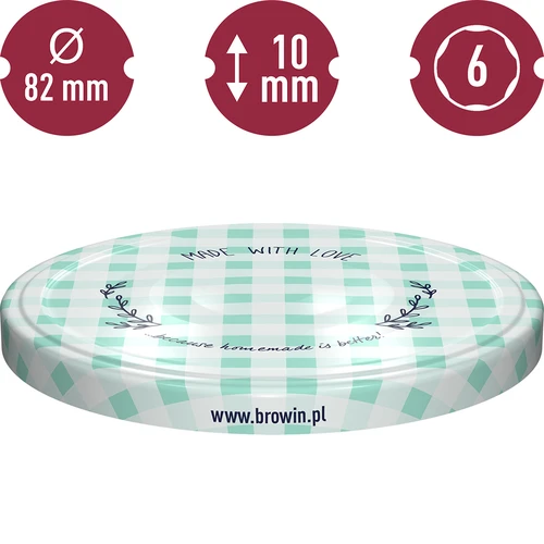 Lock fi 82/6 rutigt - 10 st. - 10