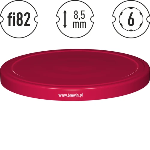 Lock fi 82/6 vinröd - 10 st. - 4