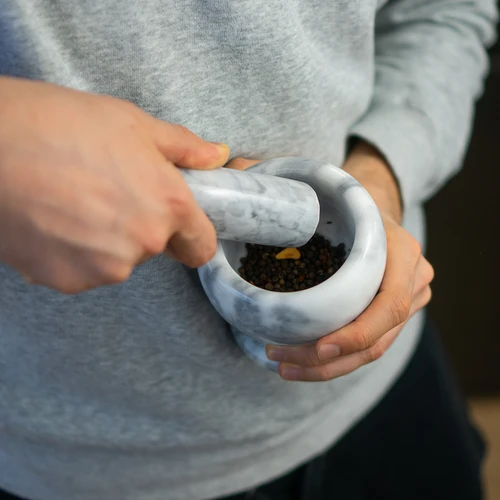 Marmormortel för köket, grå, fi 10,5 cm - 13