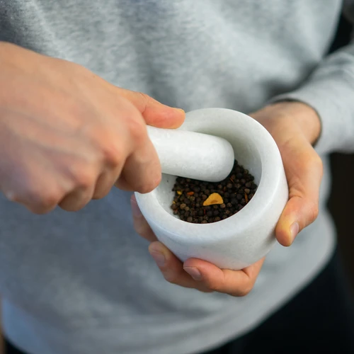 Marmormortel för köket, vit, fi 10 cm - 13