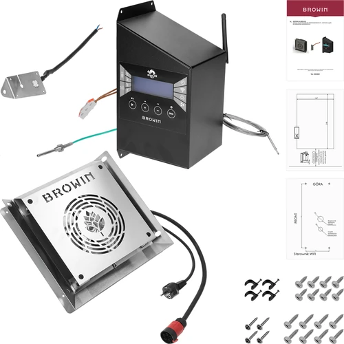 Modulkit med Wi‑Fi‑kontroller – dragON IQ 2,7 kW, för trädgårdsrökskåp - 2