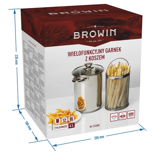 Multifunktionell gryta med korg - 6