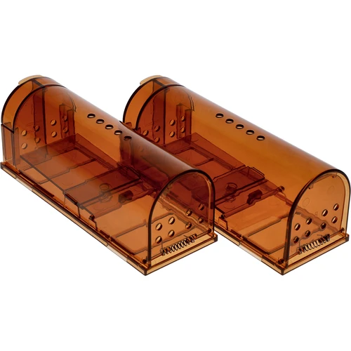 Musfälla – levandefångst, transparent, 2 st.