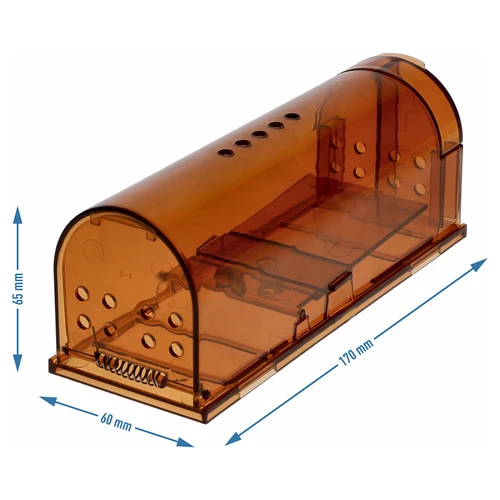 Musfälla – levandefångst, transparent, 2 st. - 8