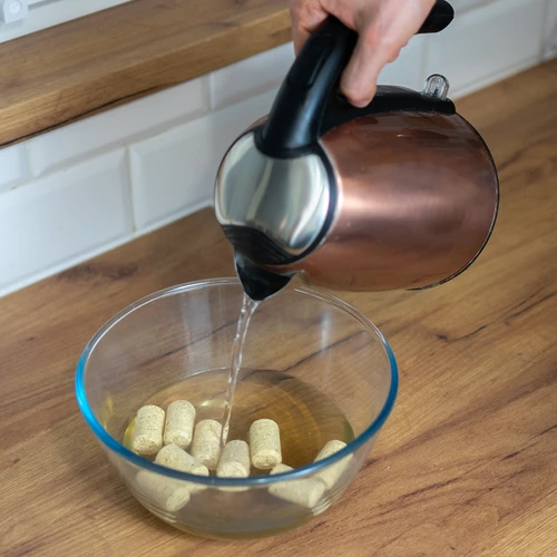 naturlig kork, cylindrisk d.22x38 50 st.-agglomerat - 4