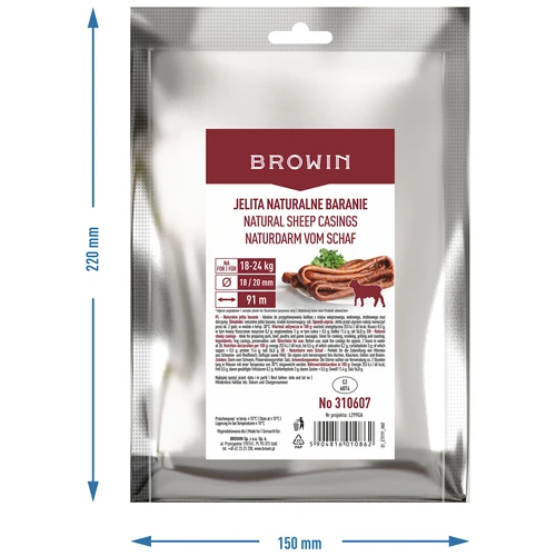 Naturliga fårtarmar kal. 18/20 mm, 91 m - 4