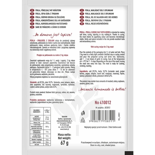 Nitritsalt med örter "Pekla" - 70 g - 2