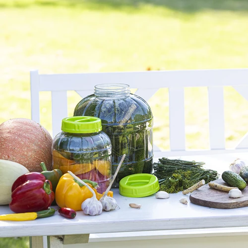 Okrossbar, multifunktionell burk för inläggning + tång, 5L - 3