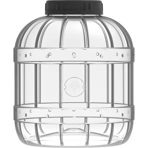 Okrossbar, multifunktionell burk med svart lock, 3L - 3