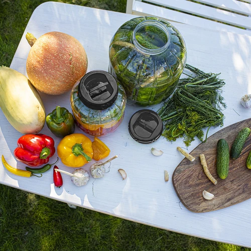 Okrossbar, multifunktionell burk med svart lock, 3L - 9