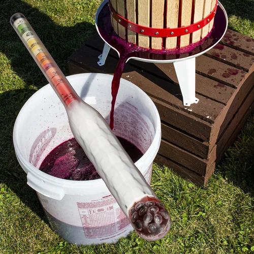 Okrossbar sockerhaltmätare med provrör, mätområde: -5-35°Blg - 8