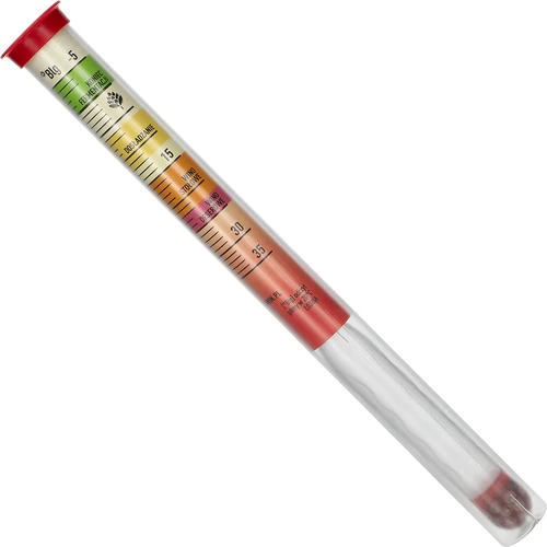 Okrossbar sockerhaltmätare med provrör, mätområde: -5-35°Blg - 3