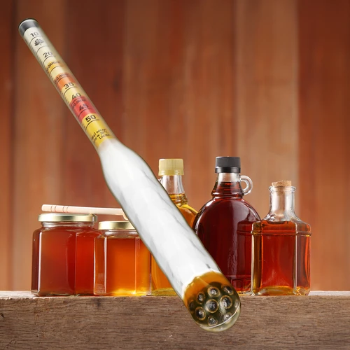 Oslagbar hydrometer för mjöd med mätcylinder, mätområde 10–50°Blg - 8