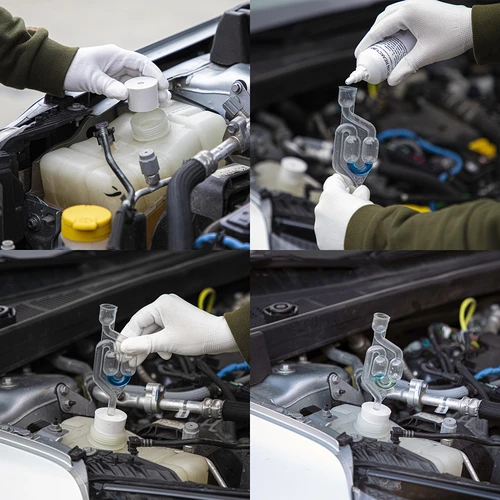 Packningstestare för topplock - 6 adaptrar, 100 ml vätska - 5