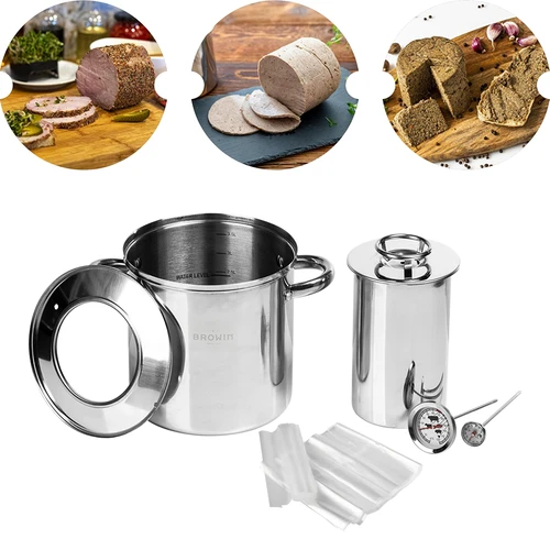 Paket med vattenmantlad skinkkokare 1,5 kg + kastrull - 7