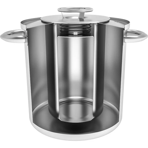 Paket med vattenmantlad skinkkokare 1,5 kg + kastrull - 3