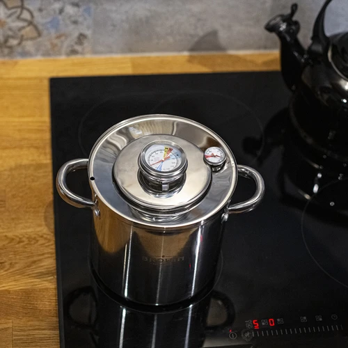 Paket med vattenmantlad skinkkokare 1,5 kg + kastrull - 20