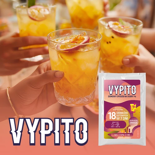 Partyset - Vypito passionsfrukt och persika - 10