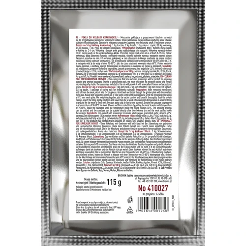 Pekelsalt Pekel för krakowska korv - 115 g - 2