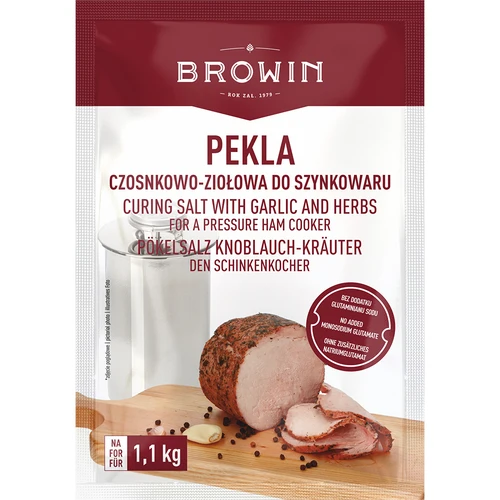 Pekelsalt Pekla vitlök-ört för skinkkokare, 100 g