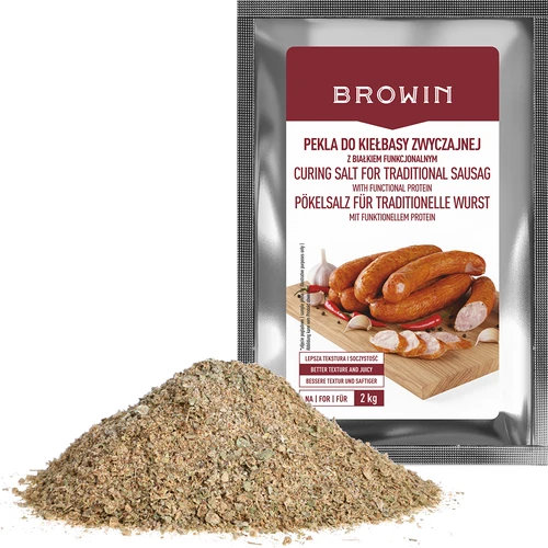 Peklosól – Pökelblandning för vanlig korv, med funktionellt protein, 64 g - 5