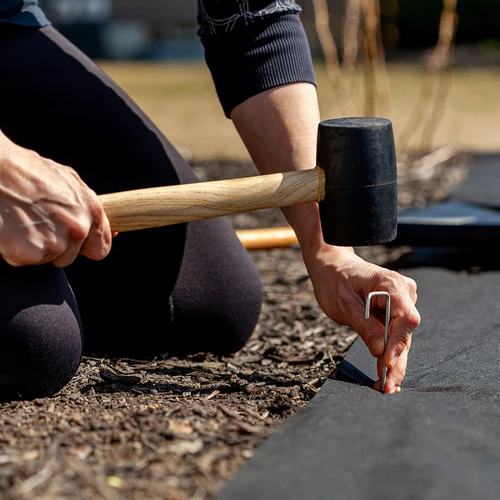 Pinnar för fiberduk, stål L-typ - 100 st. - 9