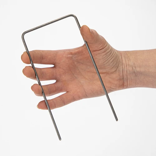 Pinnar för fiberduk, U-formade stål - 100 st. - 6