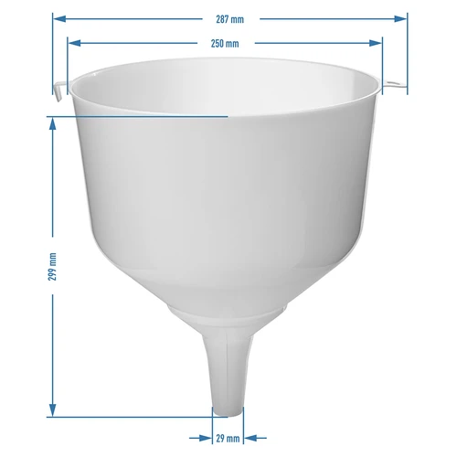 Plasttratt fi25 för ballonger, hög kant - 4