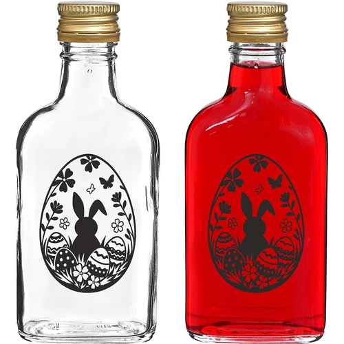 Plunta 200 ml med skruvkork, tryck "Påskägg", 1 st.