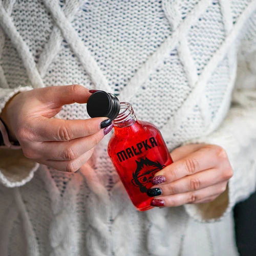 Pluntflaska 200 ml med skruvkork, tryck ”Apa”, 1 st. - 5