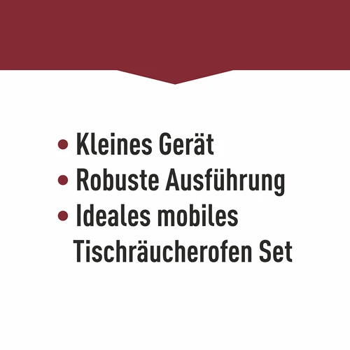 Portabel rök med termometer & fruktträflis - 17