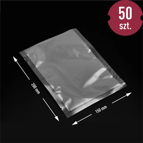 Präglade påsar för vakuumförpackare 15x20 cm, 50 st. - 7
