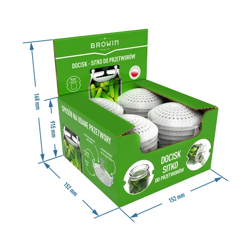 Press - galler för konserver, syrningar och ättika - för burkar fi 82 - 10