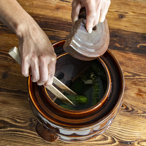 Presssten för tunnor, keramik, fi 22 cm - 7