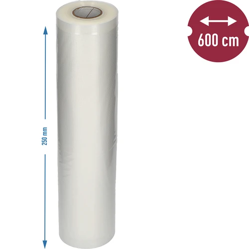 Räfflad slangfolie på rulle – för vakuumförpackare, 25 x 600 cm - 6