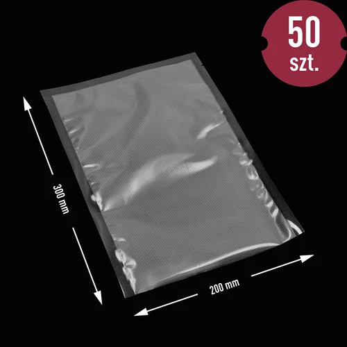Räfflade påsar för vakuumförpackare, 20x30 cm, 50 st. - 8