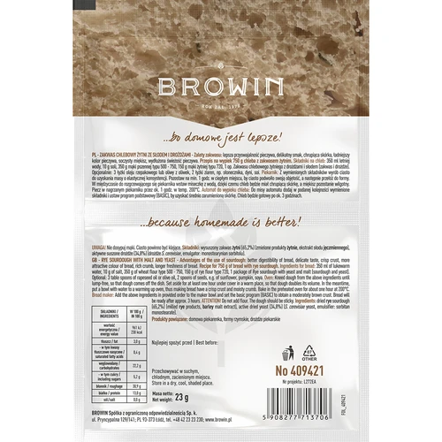 Råg surdeg med jäst och malt - 23g - 2