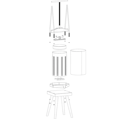 Rampress för frukt – med metallkorg, för 10L - 4