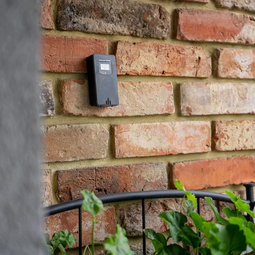 RCC väderstation, DCF – elektronisk, belyst, trådlös, sensor, svart - 18