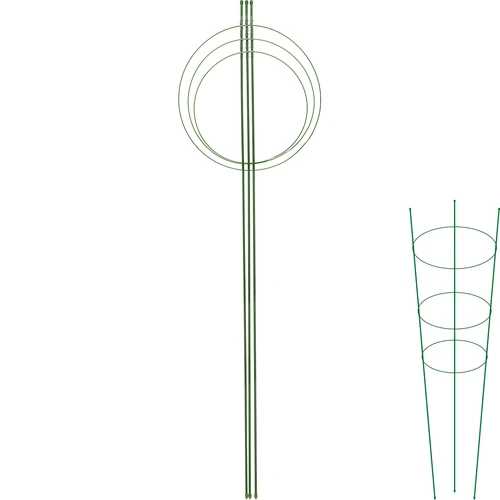 Ringstöd för växter 3 ringar 1,5m